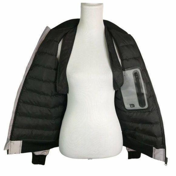 Blanc Noir Reflective Oversized Bomber Jacket - Picture 10 of 12